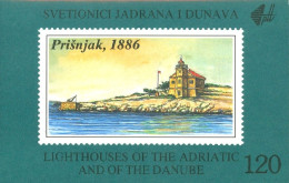 YUGOSLAVIA 1991 ADRIATIC LIGHTHOUSES BOOKLET WITH PANE OF 12** - Phares