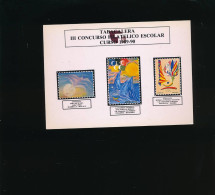 Tabacalera III Concurso Filatelico Escolar Curso 1989-90 - Timbres (représentations)