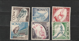 Monaco YT 386/91 ** : Helsinki 52 - 1953 - Ungebraucht