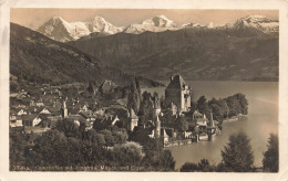 SUISSE - Oberhofen Mit Jungfrau - Mouch Und Elger - Wehrliverlag - Kilchbert (Z'ch) - Carte Postale Ancienne - Oberhofen Am Thunersee