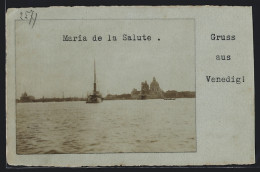 Cartolina Venedig, Maria De La Salute, Vom Wasser Gesehen  - Venezia