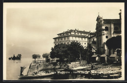 Cartolina Isola Bella /Lago Maggiore, Ortspartie Mit Hafenmauer  - Other & Unclassified