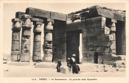 GRECE - Thebes - Le Ramesseum - La Grande Salle Hypostile - Animé - Carte Postale Ancienne - Grèce