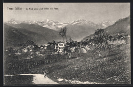Cartolina Torre Pellice, Le Alpi Viste Dall`Hotel Du Parc  - Sonstige & Ohne Zuordnung