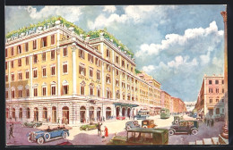 Artista-Cartolina Rom, Hotel Plaza Mit Strasse  - Other & Unclassified