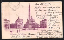 Cartolina Roma, Piazza Del Popolo  - Sonstige & Ohne Zuordnung