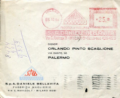 X0908 Italia, Red Meter Freistempel, Ema, Milano Daniele Bellavita 1954 - Franking Machines (EMA)