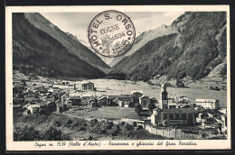 Cartolina Cogne /Valle D`Aosta, Panorama E Ghiacciai Del Gran Paradiso  - Aosta