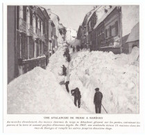 1926 - Iconographie - Barèges (Hautes-Pyrénées) - L'avalanche De 1907 - Unclassified