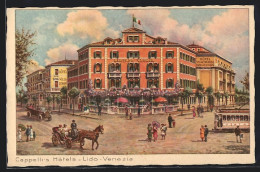 Cartolina Lido-Venezia, Cappellis Hotels, Albergo Wagner, Villa Paradiso  - Venetië (Venice)