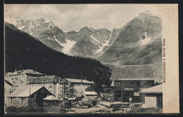 Cartolina Macugnaga, Panorama E Monte Rosa  - Sonstige & Ohne Zuordnung