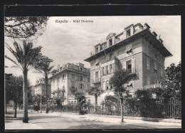 Cartolina Rapallo, Hotel Moderne, Strassenfront  - Andere & Zonder Classificatie
