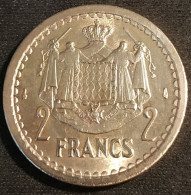 MONACO - 2 FRANCS 1945 - Louis II - Bronze-aluminium - KM 121a - 1922-1949 Louis II.