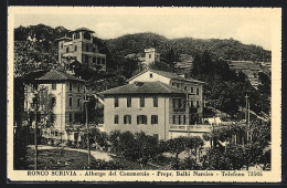 Cartolina Ronco Scrivia, Albergo Del Commercio  - Autres & Non Classés