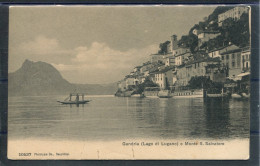 11388 Batello A Vapore "Lugano" - A Grandria, Lago Di Lugano Con Monte San Salvatore Sullo Sfondo - Autres & Non Classés