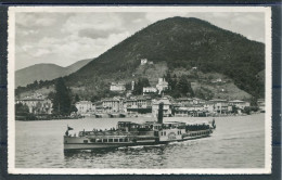 11360 Batello A Vapore "Ticino"  Con Ponte Tresa Sullo Sfondo - Sonstige & Ohne Zuordnung