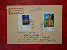 Lettre Allemagne RECOMMANDE AUE  1980  DDR DEUTSCHE DEMOKRATISCHE REPUBLIK  N° 2085/2042 - Other & Unclassified