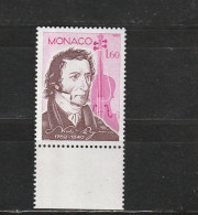 Monaco YT 1344 ** : Paganini - 1982 - Unused Stamps