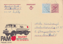 Belgio INTERO POSTALE  PUBLIBEL  Figurato AUTOBOTTE - Voitures