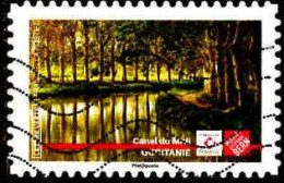 France Poste AA Obl Yv:1769 Mi:7394 Canal Du Midi (Lign.Ondulées) (Thème) - Trees