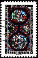 France Poste AA Obl Yv:1358 Mi:6645 Beauvais Cathédrale Saint-Pierre (Lign.Ondulées) (Thème) - Glas & Brandglas