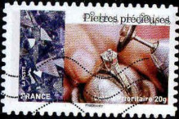 France Poste AA Obl Yv:1081 Mi:6056 Pierres Précieuses (Lign.Ondulées) (Thème) - Sonstige & Ohne Zuordnung