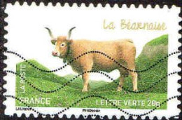 France Poste AA Obl Yv: 955 Mi:5781 La Béarnaise (Lign.Ondulées) (Thème) - Cows