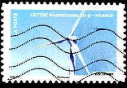 France Poste AA Obl Yv: 900 Mi:5700 Eolienne (Lign.Ondulées) (Thème) - Autres & Non Classés