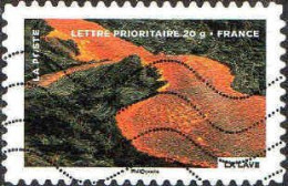 France Poste AA Obl Yv: 751 Mi:5433 La Lave (Lign.Ondulées) (Thème) - Volcanos