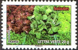 France Poste AA Obl Yv: 740 Mi:5403 Salades (Lign.Ondulées) (Thème) - Groenten