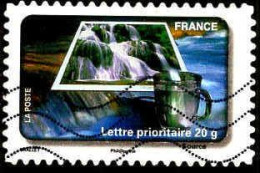 France Poste AA Obl Yv: 406 Mi:4827 Source (Lign.Ondulées) (Thème) - Eau