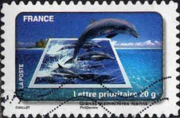 France Poste AA Obl Yv: 403 Mi:4824I Grands Mammifères Marins Challet (Lign.Ondulées) (Thème) - Andere & Zonder Classificatie