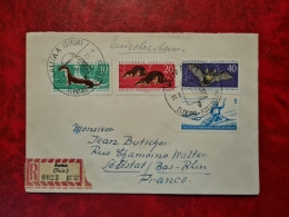 Lettre Allemagne RECOMMANDE AUMA  THUR 1962  DDR DEUTSCHE DEMOKRATISCHE REPUBLIK  CACHET ELEKTRO PORZELLAN 583/84/85/89 - Autres & Non Classés