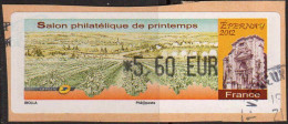 France Lisa Obl (1104) Salon Philatélique De Printemps Epernay (cachet Rond) *5,60 EUR Sur Fragment - 2010-... Illustrated Franking Labels