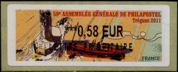 France Lisa N** Yv:1009 AG Philapostel Trégunc ***0,58 EUR - 2010-... Abgebildete Automatenmarke