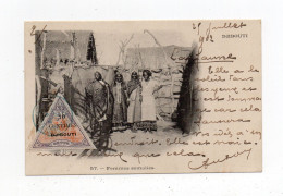 !!! COTE DES SOMALIS, CPA DE DJIBOUTI DE 1902 POUR ALGER - Covers & Documents