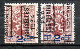 6040 A/B Voorafstempeling - BRUSSEL 1934 BRUXELLES - Rolstempels 1930-..