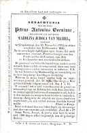 Souvenir 1783-1846 De P. Coeminnedcd à Cruyshutem Kruishoutem - Décès