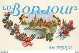 G20- 47) BRUCH - UN BONJOUR  DE BRUCH - (FLEURS ET PAYSAGE - 2 SCANS) - Other & Unclassified