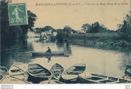 G19- 78) MAISONS LAFITTE  -  VUE LE PETIT BRAS DE LA SEINE  - (ANIMEE - BARQUES) - Maisons-Laffitte