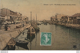 G8-34) PALAVAS (HERAULT)  LE CANAL DES DEUX RIVES  - Palavas Les Flots