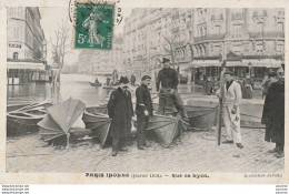 G7- 75) PARIS  INONDE (JANVIER 1910) RUE DE LYON - Paris Flood, 1910