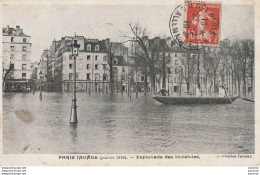 G7- 75) PARIS  INONDE (JANVIER 1910) ESPLANADE DES NVALIDES - Paris Flood, 1910