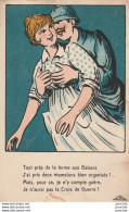 G5- TOUT PRES DE LA FERME AU BAISERS - J'AI PRIS DEUX MAMELONS BIEN ORGANISES ! POILU COUPLE - (EDITEUR ALPHA - 2 SCANS) - Humor