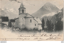 G3- 38) SAINT CHRISTOPHE EN OISANS (ISERE) ENTREE DU VILLAGE ET LES FETOULES - (OBLITERATION DE 1902 - 2 SCANS) - Other & Unclassified