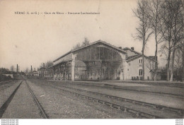 G2-47) NERAC - GARE DE NERAC - BRASSERIE LAUBENHEIMER (BIERES) - ( (2 SCANS) - Nerac