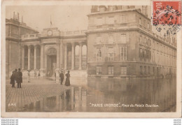 G33- 75) PARIS INONDE - PLACE DU PALAIS BOURBON - Überschwemmung 1910