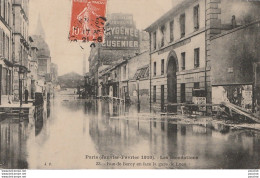 G33- 75) PARIS  - JANVIER - FEVRIER 1910 - LES INONDATIONS - RUE DE BERCY EN  FACE DE LA GARE DE LYON - Inondations De 1910