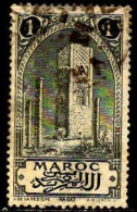 Maroc (Prot.Fr) Poste Obl Yv: 63 Mi:21 Rabat Tour Hassan Taille-douce (cachet Rond) - Used Stamps