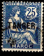 Maroc (Prot.Fr) Poste Obl Yv: 89 Mi:8 Mouchon Typ2 Retouché (cachet Rond) - Oblitérés